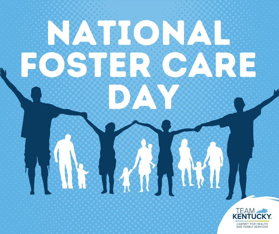 A huge thank you to the Kentucky families who've opened your home to foster children, and our CHFS team members who support Kentucky's foster children! #NationalFosterCareDay