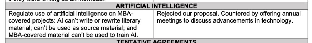 mer__edith's tweet image. This is such a powerful example. And TBH one of the best ways to &quot;regulate&quot; AI: organized workers demanding dignified and safe working conditions, rejecting the idea that AI-enabled degradation of work is inevitable!