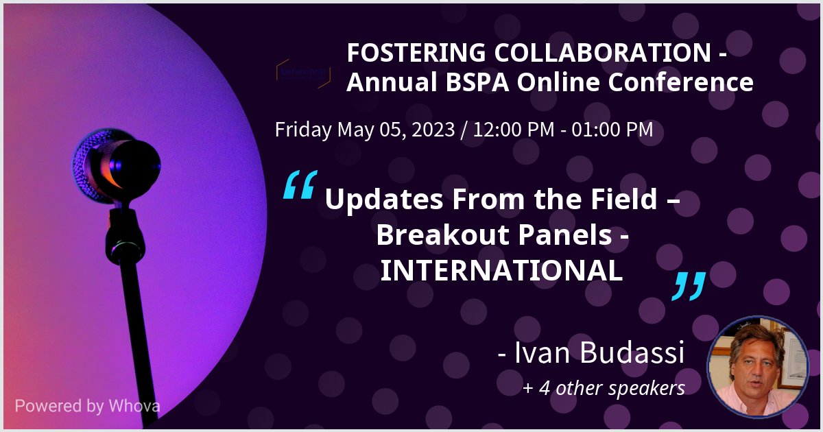 Este viernes estaré en la charla de la BSPA (Asociación  de Ciencias del Comportamiento y Politicas) sobre experiencias en el territorio. Si pueden asómense "FOSTERING COLLABORATION  -  Annual BSPA Online Conference. #BSPA2023 . <a href="/BeSciPol/">BSPA</a> behavioralpolicy.org/events/