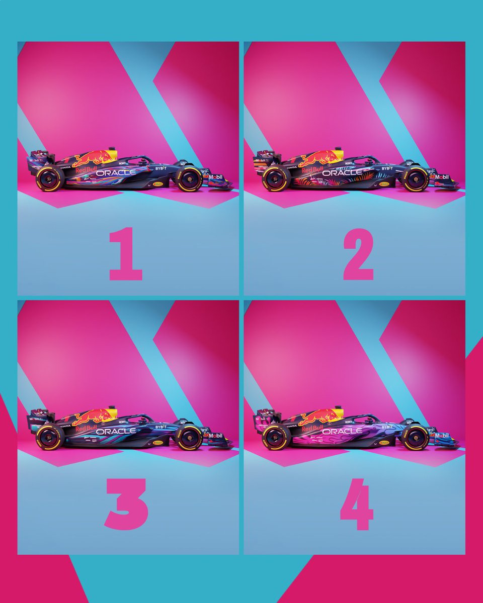 redbullracing's tweet photo. Before we reveal our #MiamiGP livery, here are some of our most-loved designs 🎨🇺🇸

The big #MakeYourMark reveal… tomorrow 👀 https://t.co/kJaGU0F60f