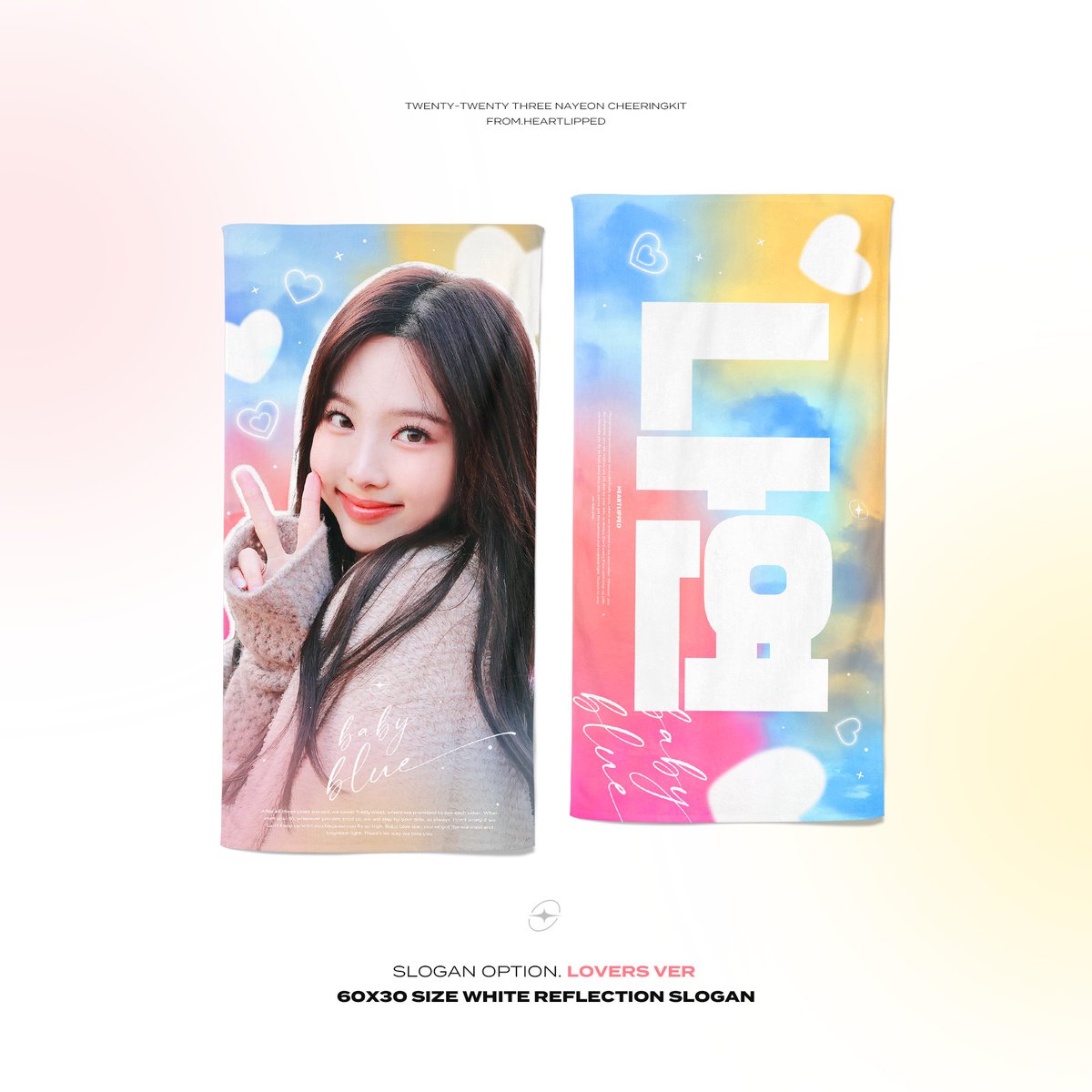 heartlipped's tweet photo. 2023 NAYEON CHEERING KIT案内

日本スタジアム公演に向け、TWICE ナヨンのスローガンの現地販売を計画してます！
それに向けてスローガンの購入を希望される人数が知りたいです！調査をしますので下記のグーグルフォームに記載をお願いします！

5/2~5/19
https://t.co/Kb5TeXJAEp https://t.co/Iban3UMYQx
