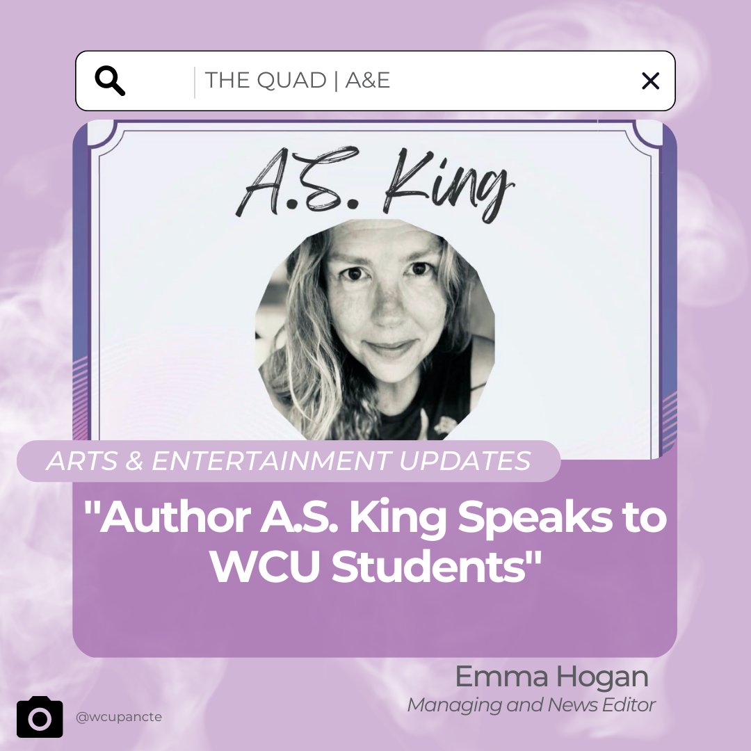 "During her visit to WCU, she held a free talk and book signing event for her new novel “Attack of the Black Rectangles” followed by a day-long writing conference for English Education majors."
More on this story: wcuquad.com/6021603/arts-e…