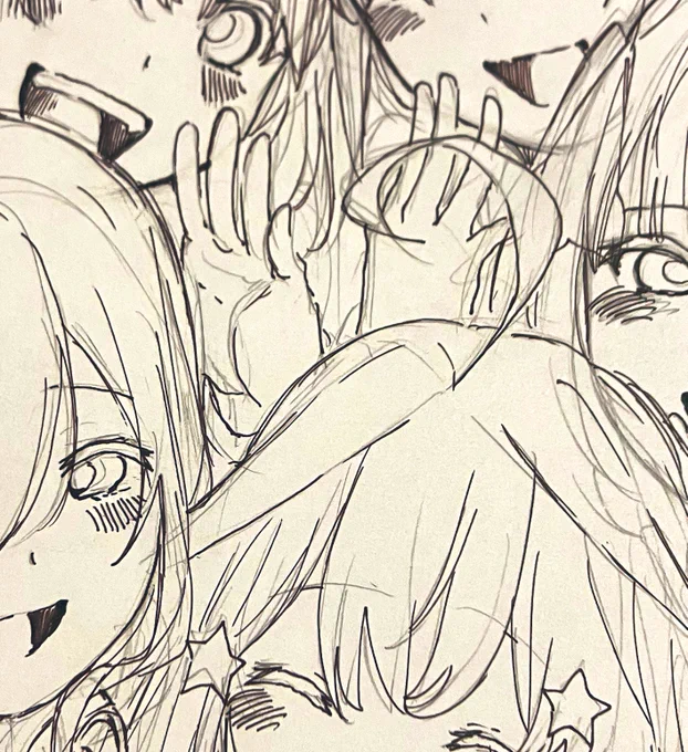 誕生日までに…色塗り…
今仕上がったから間に合わないかも…
(T ^ T)(泣)
#五等分の花嫁 
#イラスト 