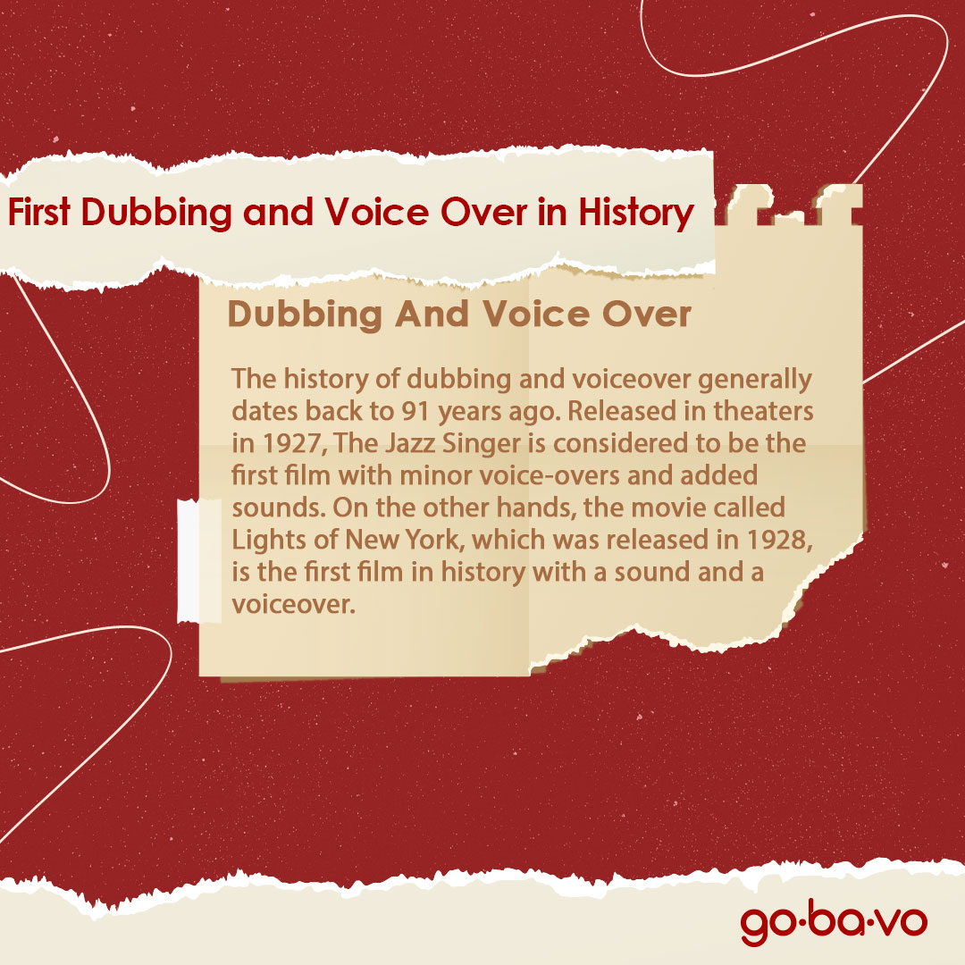 gobavouniverse's tweet photo. First Dubbing and Voice Over in History.

#gobavo #may #videolocalization #Dubbing #Subtitling #voiceover #mixing #gamelocalization #media #multilinguallocalization #translation
#london #istanbul #losangeles #dubai https://t.co/8pmOi7sAOQ
