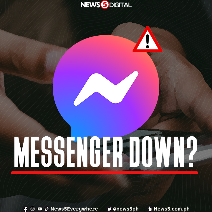 News5PH's tweet photo. Nagkakaproblema ka ba sa paggamit ng Facebook Messenger, Kapatid? 

Ilang users ang nag-report na nakararanas sila ng isyu sa naturang app, base sa outage tracking website na Downdetector. #News5 https://t.co/IhRSBbs0if