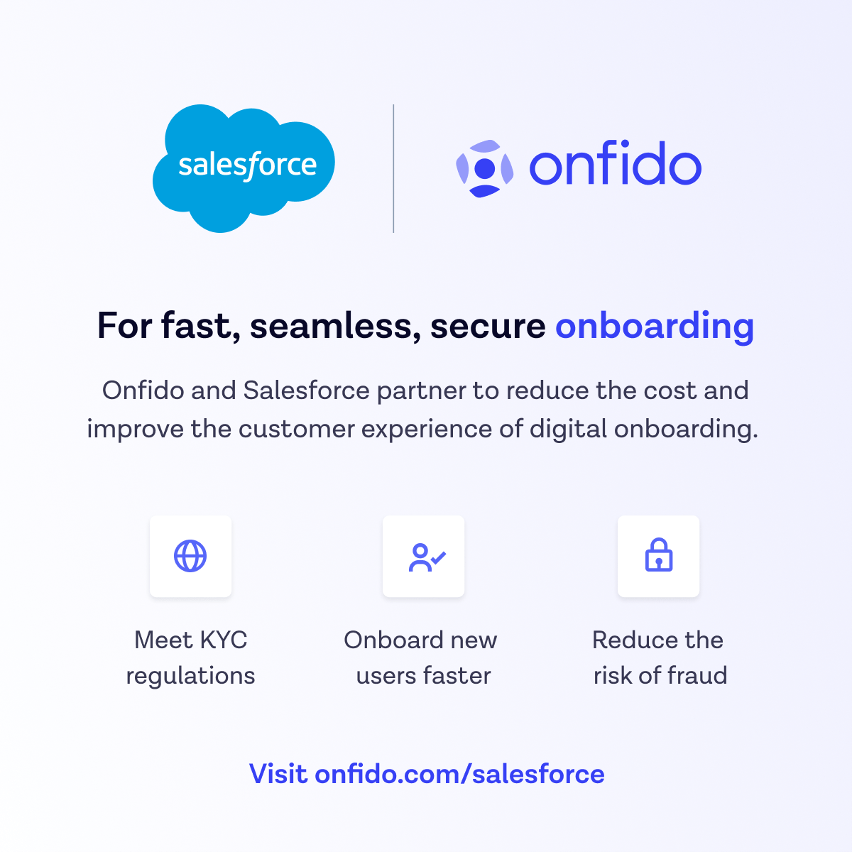 Onfido, an Entrust company (@onfido) on Twitter photo Through the new pre-built Salesforce Financial Service Cloud integration, creating an Onfido onboarding process is easier than ever.
Take a look at the product tour bit.ly/3AIqNsq.
#RealIdentityPlatform #FinancialService <a href="/salesforce/">Salesforce</a> Through the new pre-built Salesforce Financial Service Cloud integration, creating an Onfido onboarding process is easier than ever.
Take a look at the product tour bit.ly/3AIqNsq.
#RealIdentityPlatform #FinancialService <a href="/salesforce/">Salesforce</a>
