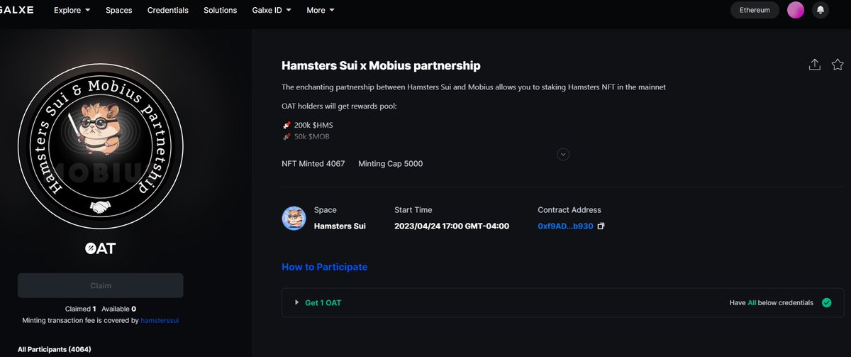 M42550633M's tweet photo. @HamstersSui @mobius_market Metamask: 0x5caf7183779Eb7165180594F9af9b34c06fC9309
Sui: 0x03e8a0d66fae1cc041cb92829f948327066f30c3896f32448d8eb3bd9934cb1e https://t.co/yMC5niI5U9