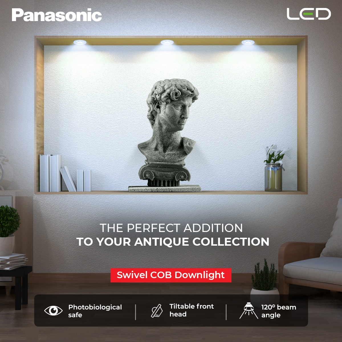 AnchorPanasonic's tweet photo. Experience your antique collection in a whole new light with the Swivel COB Downlight.
#Panasonic #PanasonicLED #COBDownlight https://t.co/jSFMJO4yI0
