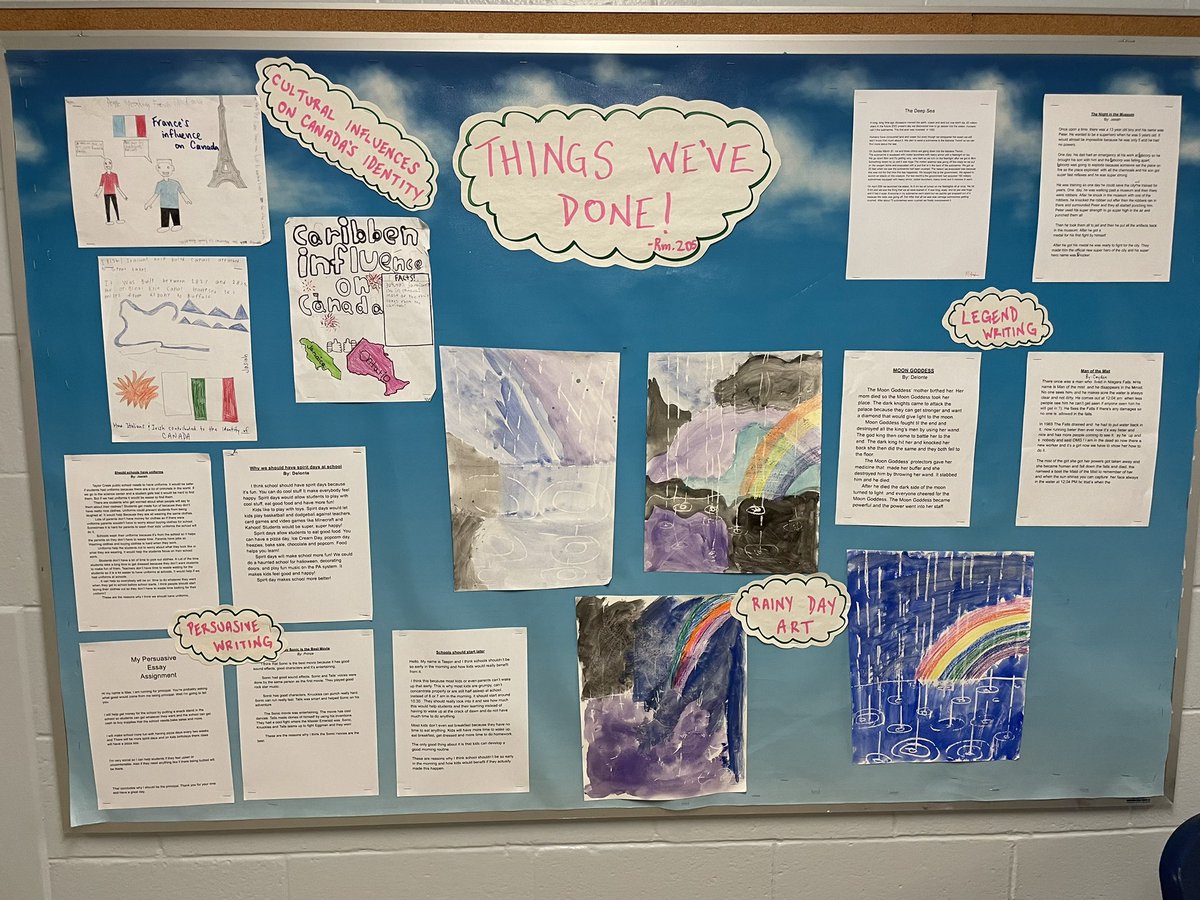 ching_brent's tweet photo. Things we’ve done in Room 205! ✍🏻 🎨 😅 #tcps #tdsb #watercolourpainting #canada https://t.co/9dnixsjUpX