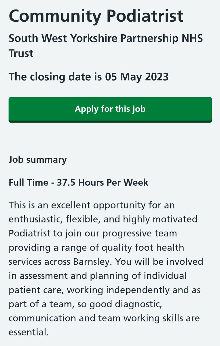Barnsley AHPs tweet media