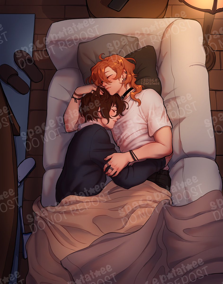 comm for <a href="/skairipa_twts/">Skairipa.twts</a>, some cuddly skk after a long day 🥰✨