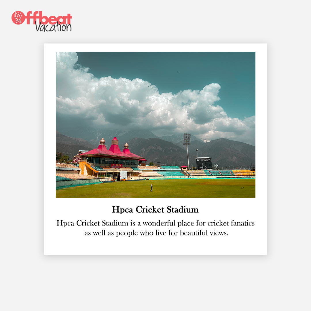 Hpca Cricket Stadium: 
Hpea Cricket Stadium is a wonderful place for cricket fanatics as well as people who live for the views. #stadium #stadiumgoods #cricket #wonderful #fanatics #cricketacademy #cricketscore #dharamshala  #visit #amazingplacestovisit #mountain #HimachalPradesh