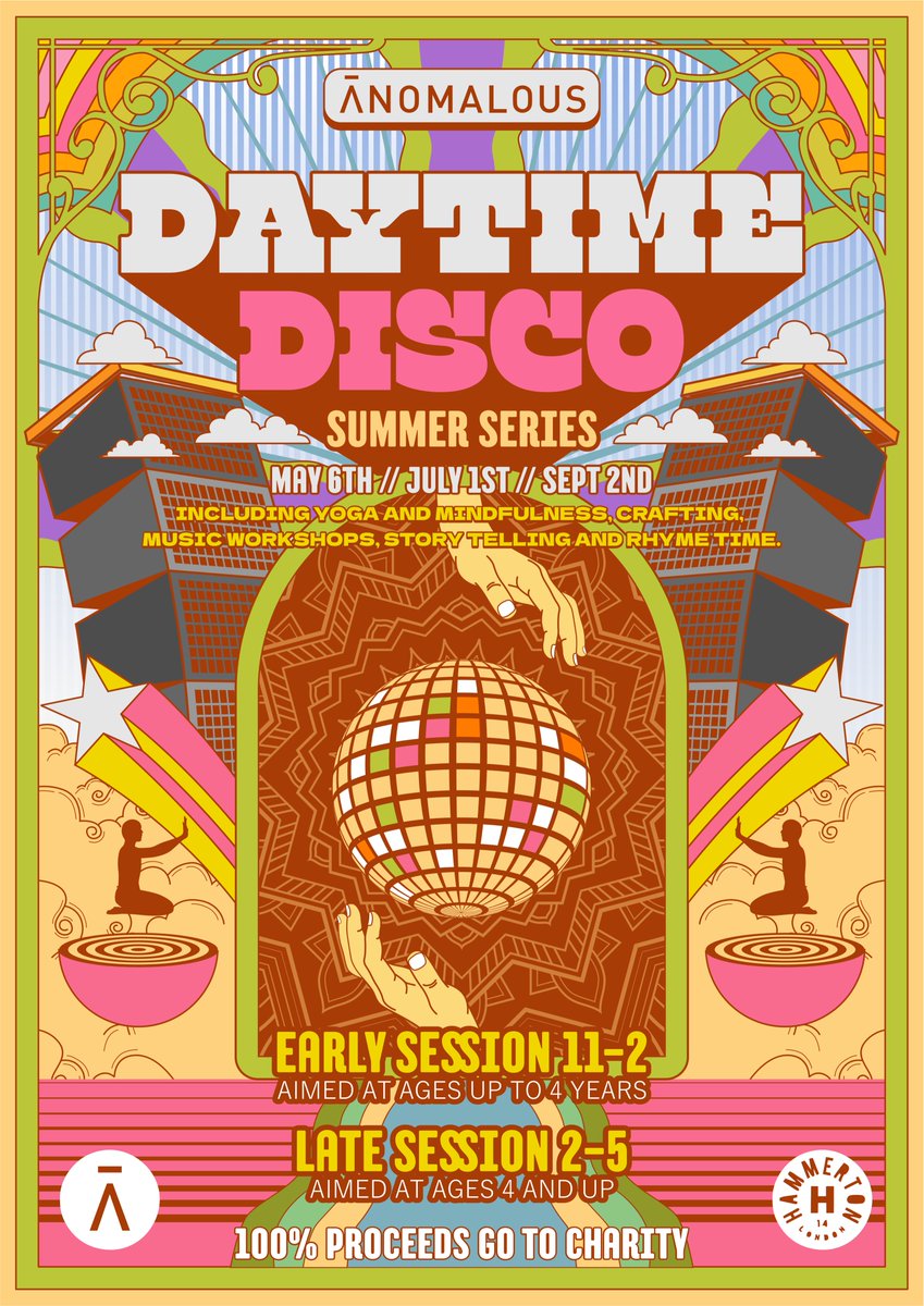 fredbutlerstyle's tweet photo. Daytime Disco this Saturday = “Imagine if Kindergarten took a trip to David Mancuso’s Loft?!”. My #kidsyoga takes place in an all day disco for families with @schoolofnoise  in aid of @GOSHCharity &amp; @GiveaGiggle A_SPACE, 38 Pentonville Road, London N1 9HF https://t.co/0lZpdXo5Ct https://t.co/Hhw9NdZyR1