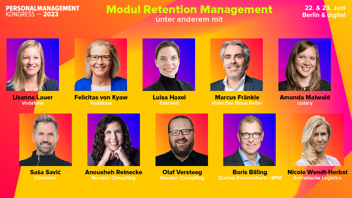 QuadrigaBerlin (@quadrigaberlin) on Twitter photo 📣#Retention please! Im Themenblock "Retention Management" beim #Personalmanagementkongress schauen wir uns neue Ansätze und mögliche blinde Flecken bei der #Mitarbeiterbindung an. Mit dabei sind <a href="/FKyaw/">Felicitas von Kyaw</a>, <a href="/FrankleMarcus/">Marcus Fränkle</a> u.v.m. Am 22. & 23. Juni in Berlin & digital.
#HR 📣#Retention please! Im Themenblock "Retention Management" beim #Personalmanagementkongress schauen wir uns neue Ansätze und mögliche blinde Flecken bei der #Mitarbeiterbindung an. Mit dabei sind <a href="/FKyaw/">Felicitas von Kyaw</a>, <a href="/FrankleMarcus/">Marcus Fränkle</a> u.v.m. Am 22. & 23. Juni in Berlin & digital.
#HR