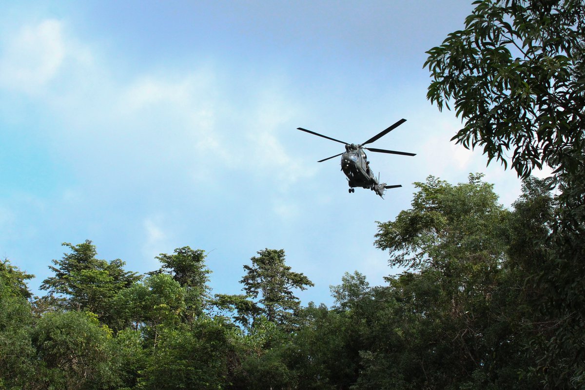 Our Puma’s in Brunei have commenced their support to @royalmarines on Exercise PACIFIC DAGGER. We provide medical evacuation cover for the duration of the Exercise, troops are tactically transported around the Jungle Training Areas by Puma to areas inaccessible by road.
