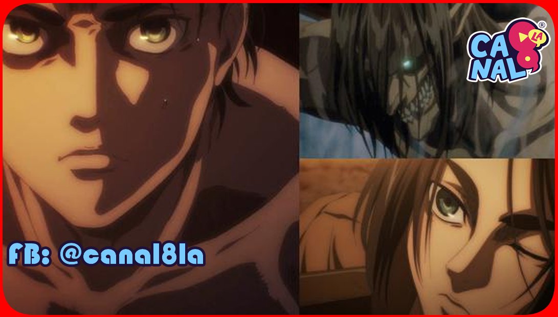 canal8la's tweet photo. Me encanta el personaje principal de #AttackOnTitan, Eren, ¡tiene una determinación increíble!
🥰🥰🥰
#ShingekiNoKyojin
#ErenJaeger
#MikasaAckerman
#ArminArlert
#LeviAckerman
#SurveyCorps
#Scouts
#WallMaria
#WallRose
#WallSina https://t.co/waXO966Apl