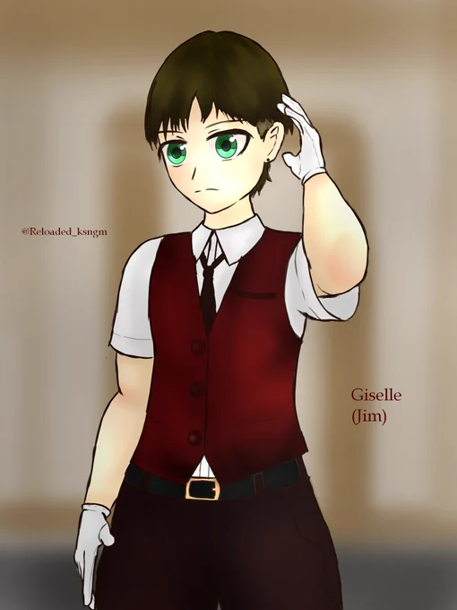 おとといからおれの頭の中に浮かんでいた刈り上げの男装っ子 #オリジナル