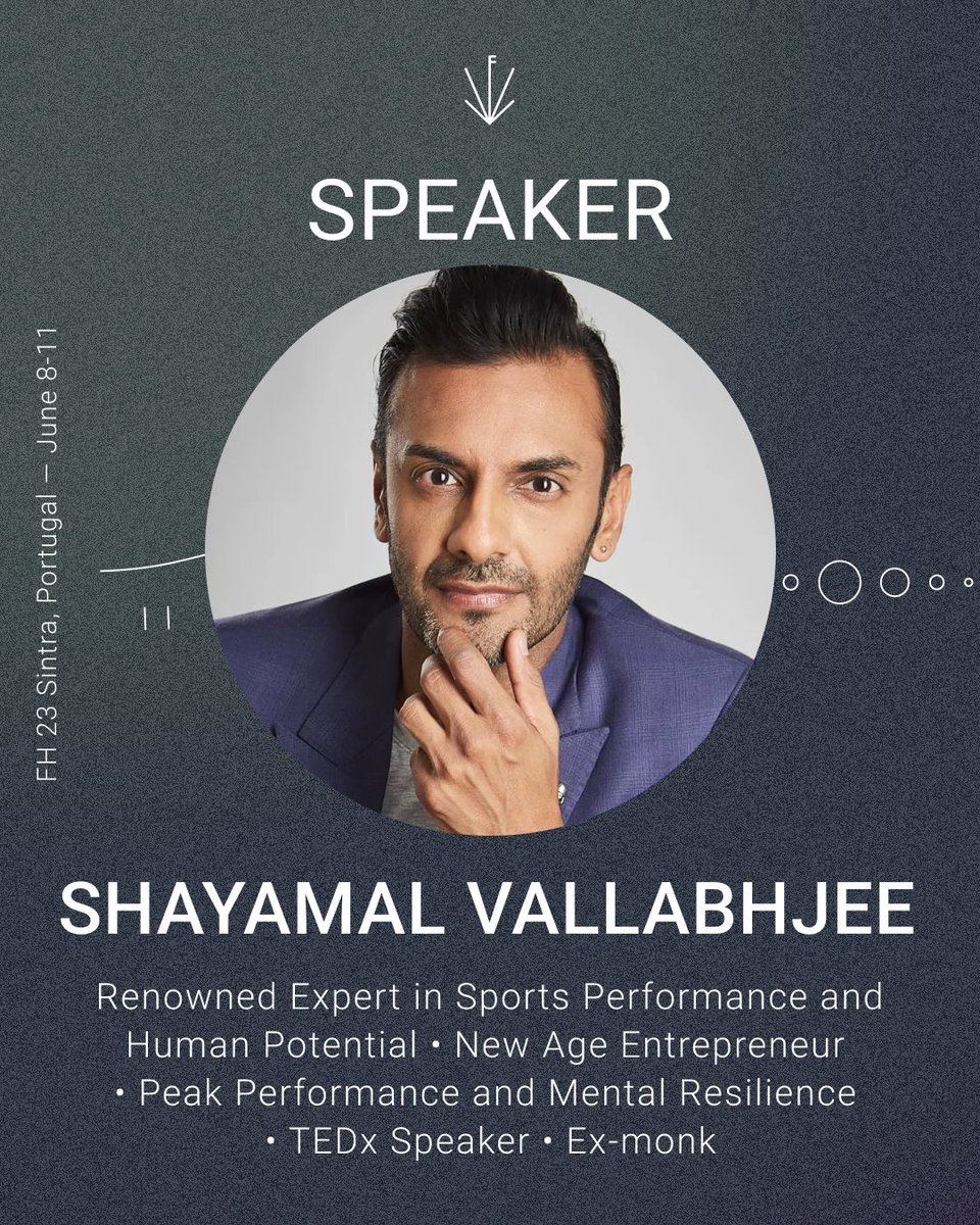 lighthouse_ftw's tweet photo. FH 23.2 Speaker Highlight: Shayamal Vallabhjee @shayamalv

Shayamal is a renowned expert coaching in Sports Performance and Human Potential with a focus on Peak Performance and Mental Resilience. He is also a New Age Entrepreneur.

(1/3) 🧵 https://t.co/vq5gf9Xz3a