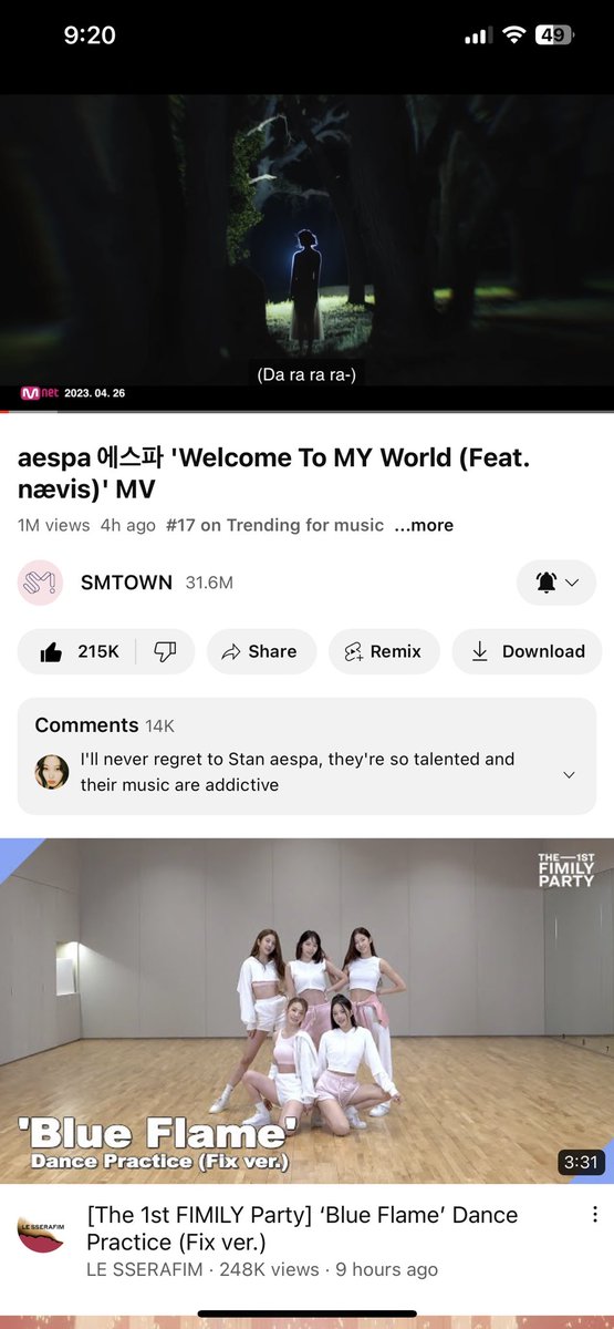 nyz1023's tweet photo. @AESPAIntl @aespa_official letβs go
#WTMWStreamingParty
#WelcomeToMyWorld
#aespa @aespa_official https://t.co/Rz257bkreU