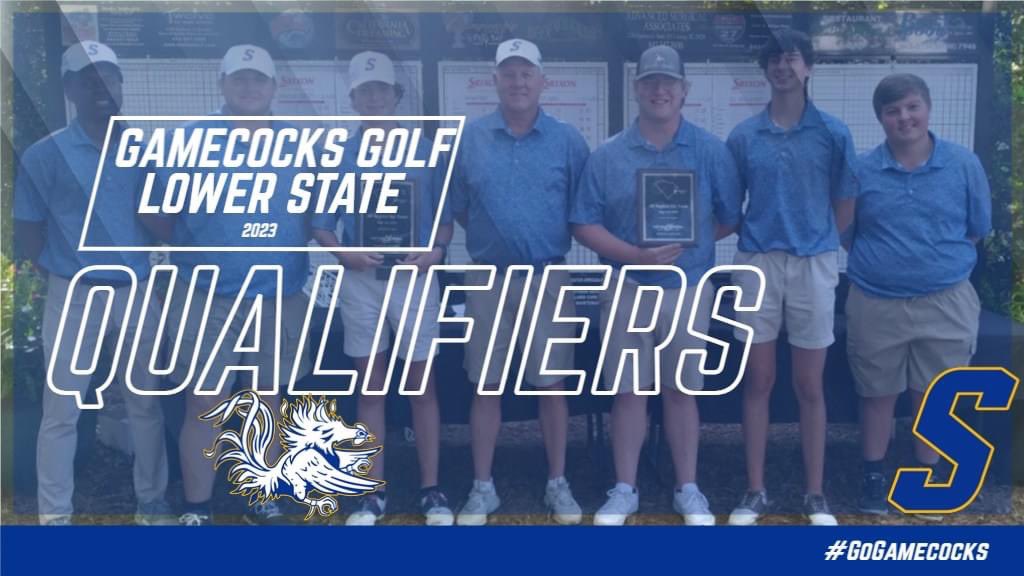 sumtergamecocks's tweet photo. Congratulations to the Gamecocks golf team for qualifying for Lower State! 

Hayden Ardis and Chandler Moore were named to the All-Region Team. They had a great season.

@sumter_high @theitemsports 
#GoGamecocks⛳️ https://t.co/E5gMvAhXeh