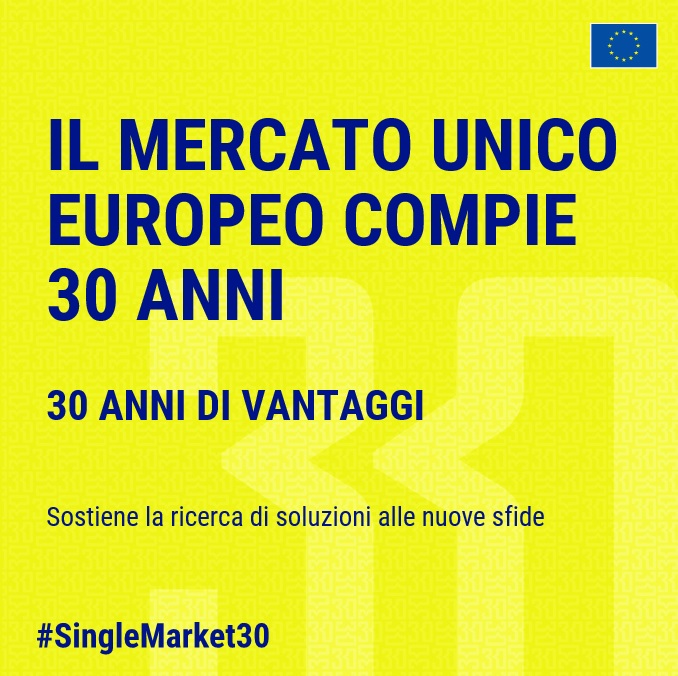DipPoliticheUE's tweet image. #SingleMarket30
Il Mercato unico europeo compie 30 anni
⭐️ Vantaggi - Sostiene la ricerca di soluzioni alle nuove sfide
✅ La migliore risposta dell'🇪🇺 su questioni come  cambiamento climatico e rivoluzione digitale 

🔗Approfondisci su bit.ly/3Zwgcvf