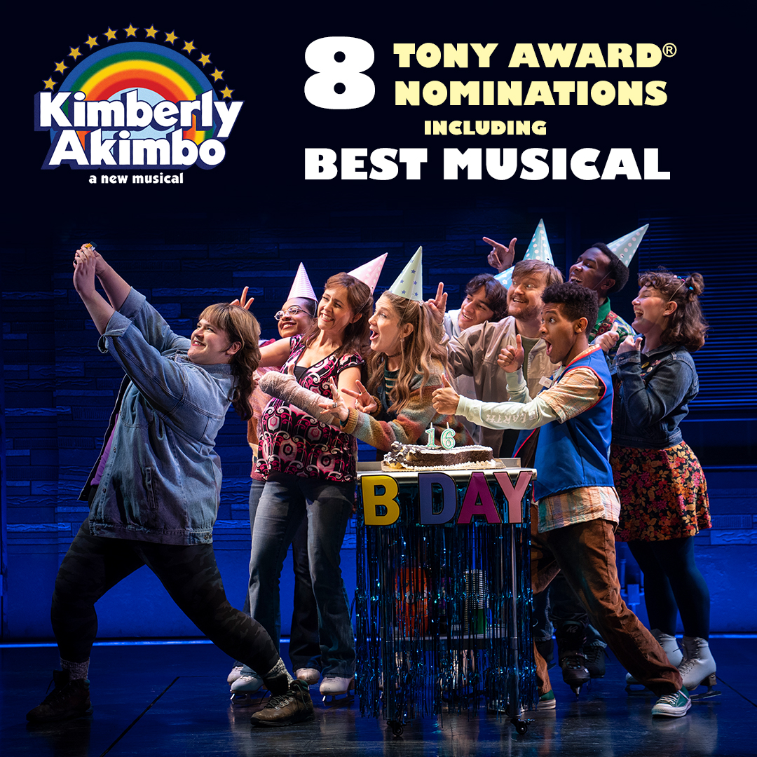This is the greatest adventure! Thank you @TheTonyAwards for the amazing honor of 8 nominations. Congratulations to every member of our incredible Kimberly Akimbo team and sharing love to our fellow nominees! #KimberlyAkimbo