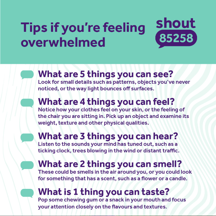 It's normal to feel overwhelmed sometimes. 

Here are some useful tips that might help you if you experience these feelings. Save them for when you need them 💜