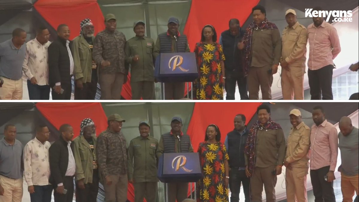 Kenyans's tweet photo. Raila Odinga leads Azimio's press briefing after protests https://t.co/OAerQ45ElT