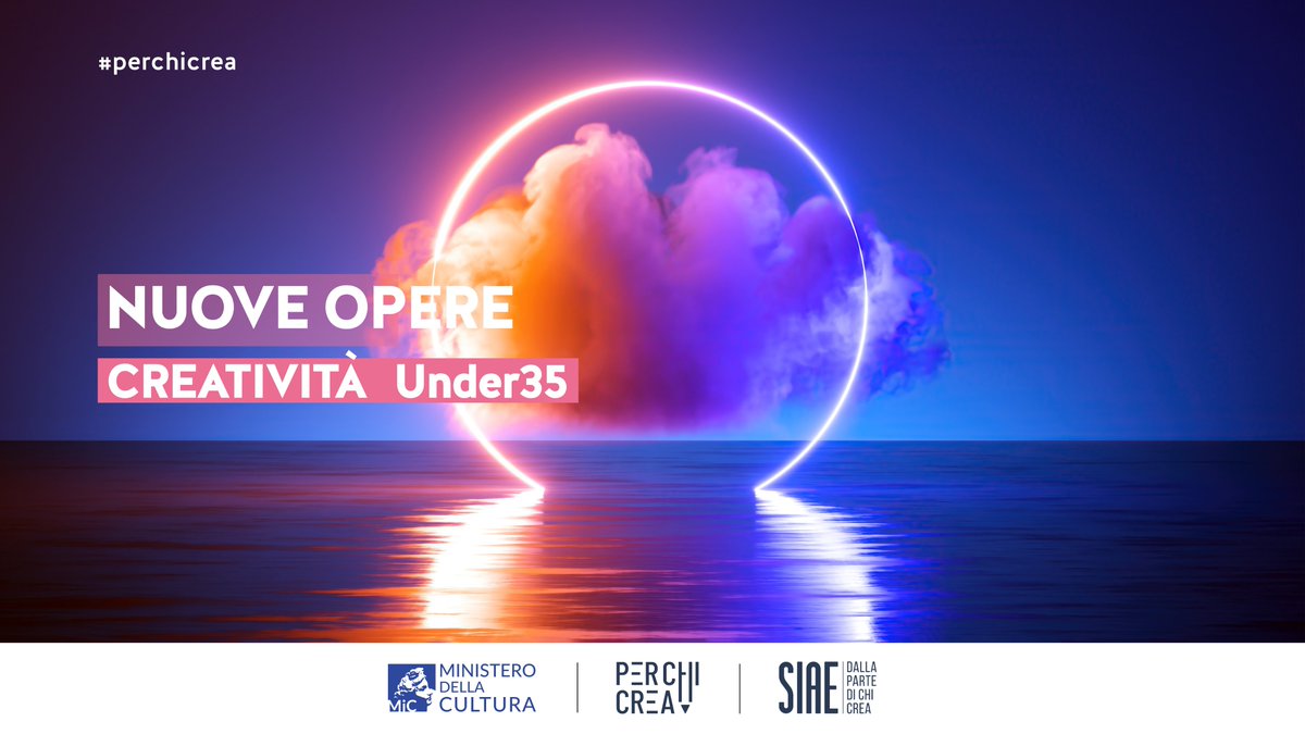 SIAE_Official's tweet photo. Sei un artista #Under35 e risiedi in Italia? Vuoi promuovere la tua opera inedita? Il programma #PerChiCrea è fatto apposta per te!
🎯 Scopri le tempistiche e le modalità per la presentazione dei progetti su https://t.co/RtPQ8xS5u0
#dallapartedichicrea @MiC_Italia https://t.co/Twx2FRMCWF