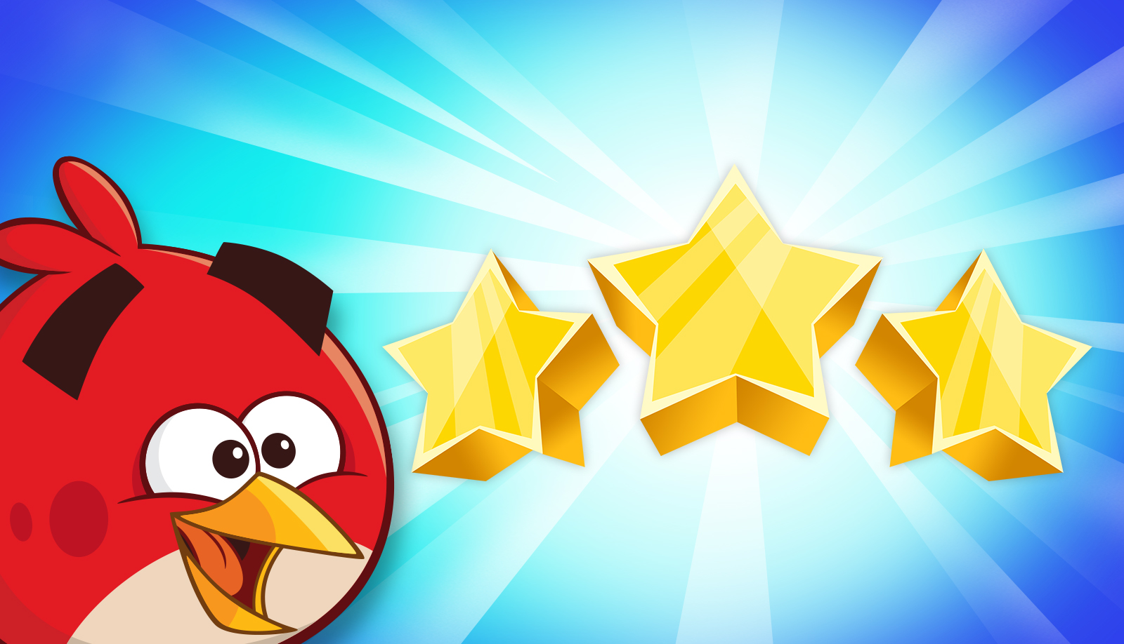 angry birds 1-2 3 stars