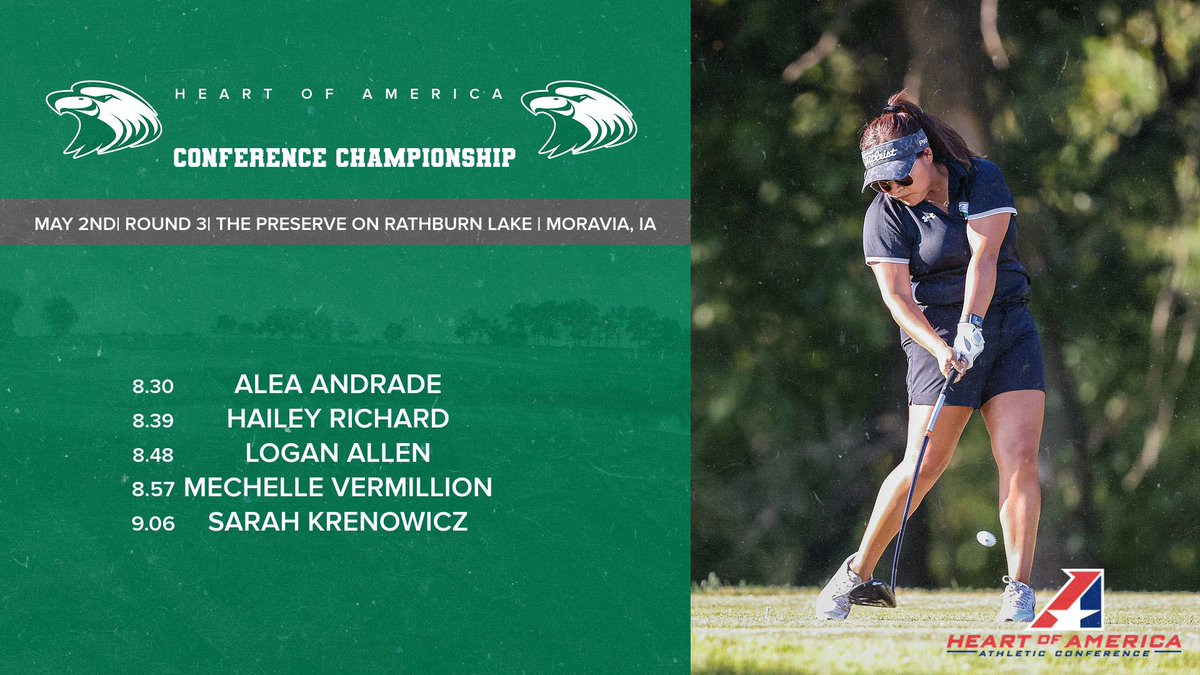 Tee times for round 3 of our conference championship! <a href="/cmueagles/">Central Methodist Athletics</a>