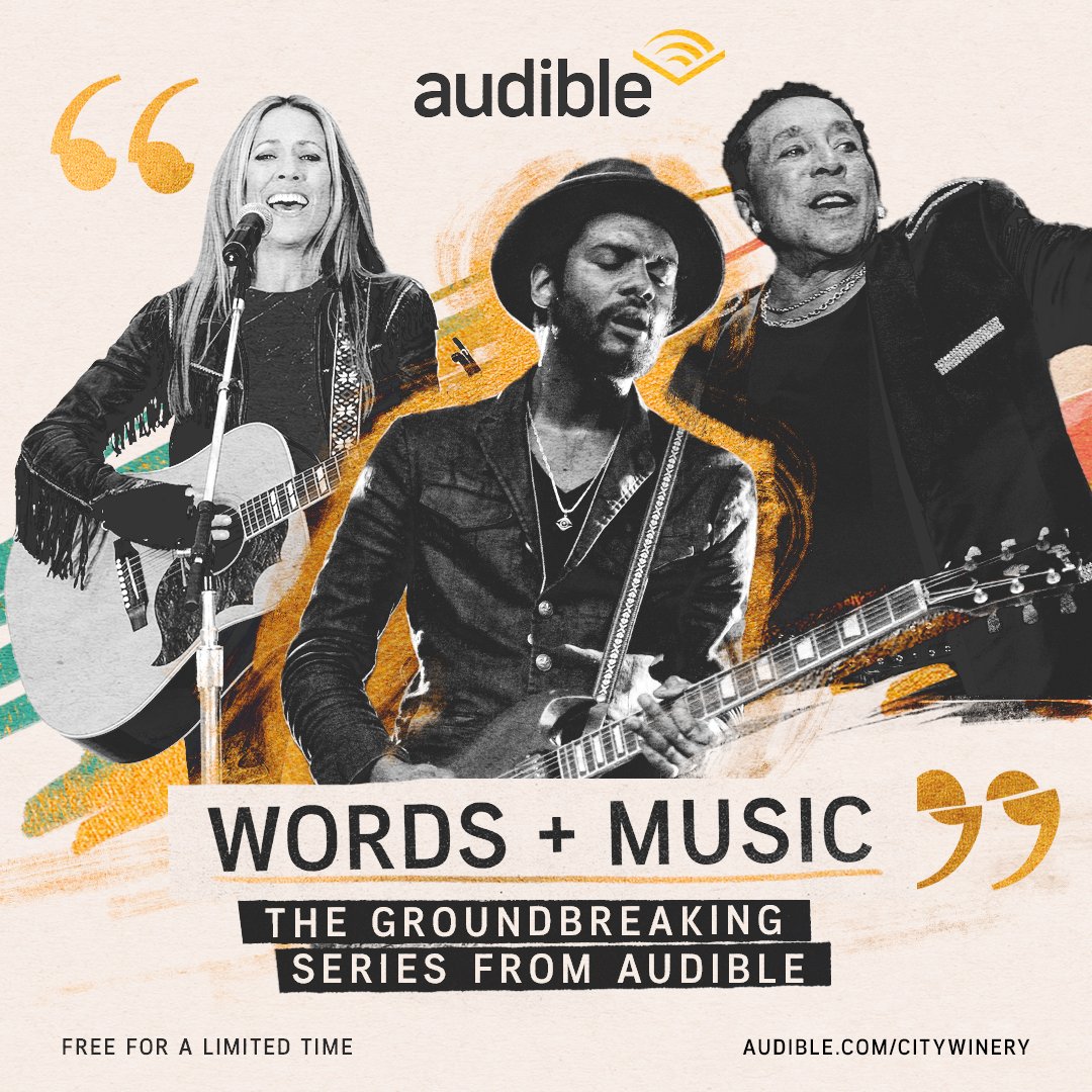 We're proud to partner with @audible_com to present their groundbreaking Words + Music series. When your favorite artists aren’t taking one of our stages, get closer to them with the intimate series that blends in-depth memoirs with exclusive performances. bit.ly/3CmiGTw