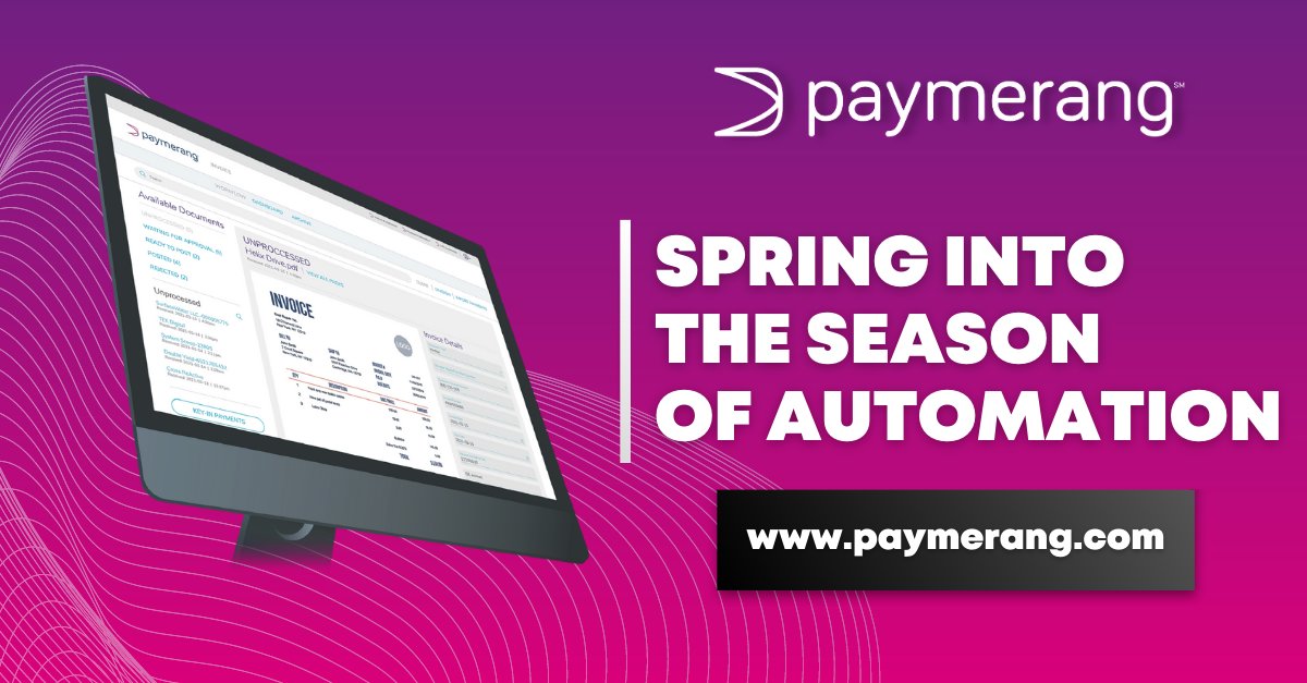 paymerang's tweet image. Spring has sprung and so has the power of AI! With Paymerang&apos;s cutting-edge technology, we&apos;re bringing a new season of innovation to your finance office. 🌸⚡💰 

📥Download this guide to learn more: fal.cn/3xTuf

 #SpringInnovation #AIAdvancements #Paymerang