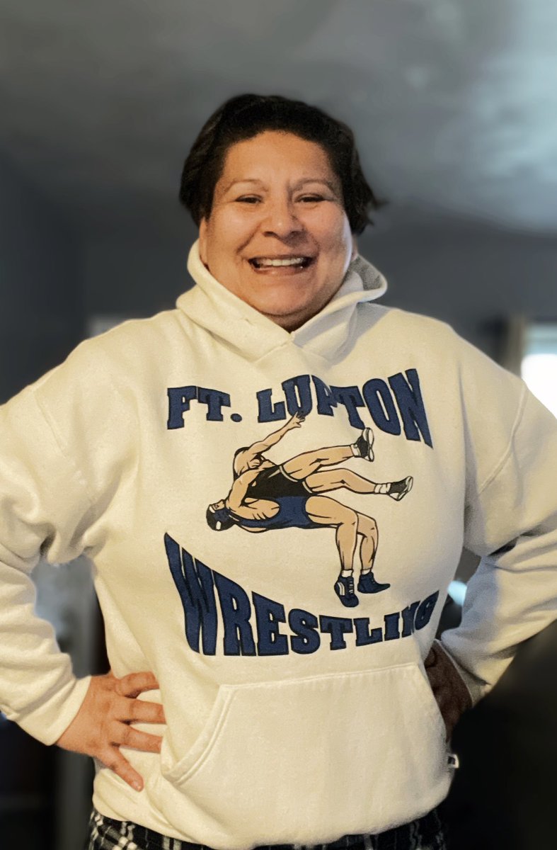 LizGalicia's tweet photo. Day 2 Shirt 1 #WrestlingShirtADayinMay Starting the day off with one of the best and oldest hoodies I own!  Thank you @Bluedevils_FLHS for being an awesome AD and for your awesome support of the Bluedevil Wrestling Team! #GOTEARS #BLUEDEVILFORLIFE https://t.co/BgThkzJcAj