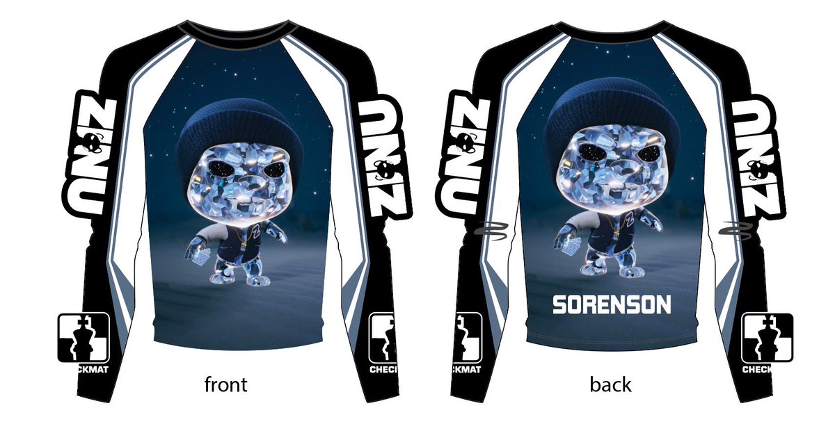 My finalized new competition rashguard 😍
#thecellargym #checkmat #zinu