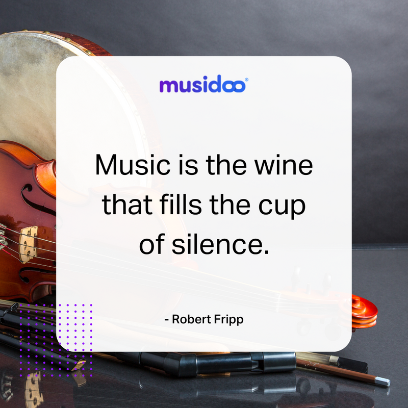 c_musidoo's tweet image. According to Fripp, music may bring us happiness and pleasure by filling the emptiness and stillness in our life. 🔶

Share this quote with someone who would love to see it.  

#MusicQuestions #Musidoo #LiveOnline #PoemQuote #MusicQuote #LiveOnlineLessons #LearnMusicOnline