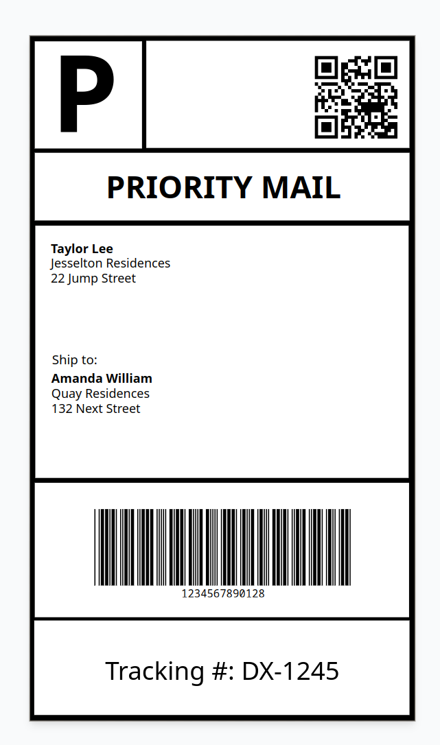 usestencil's tweet photo. ✨ New component dropping soon!

We just added a barcode feature that comes with multiple formats. 

This, along with our PDF generation, can help automate shipping labels, simple invoices, and more. https://t.co/PeAmipKir7