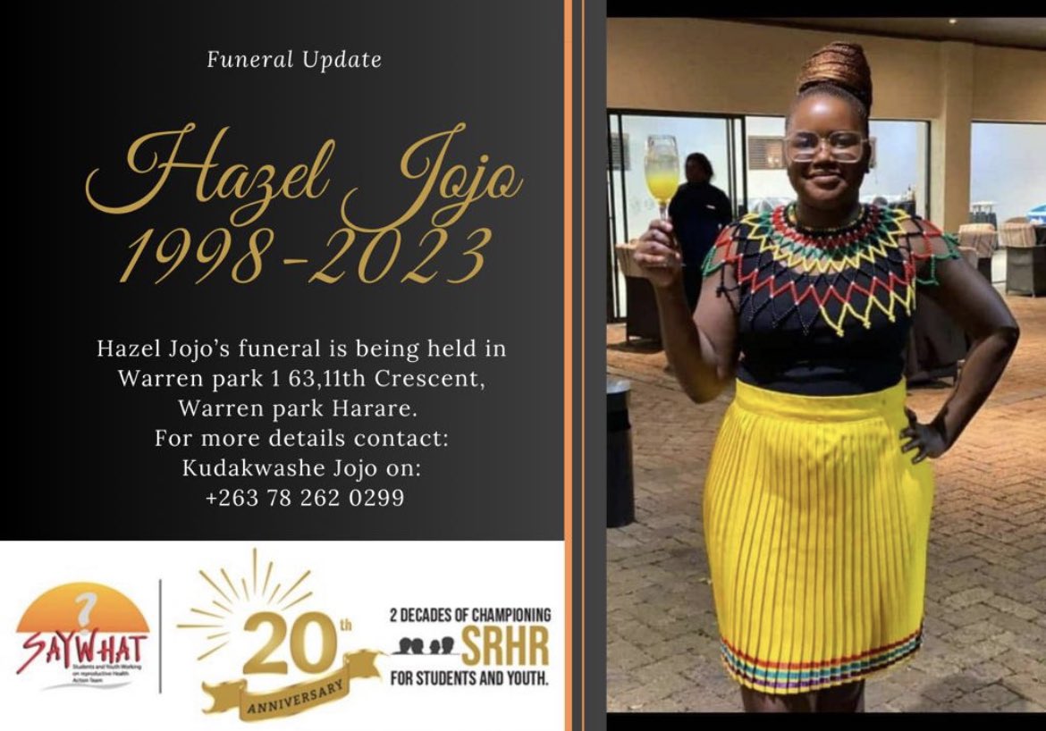 advocatemahere's tweet image. “As young women advocating for more than just education, we need to leverage existing platforms to enable us build our constituency to solve challenges that relate to HIV, GBV and poverty in our countries.”- @HazelJojo2 

Rest in peace.🕊️