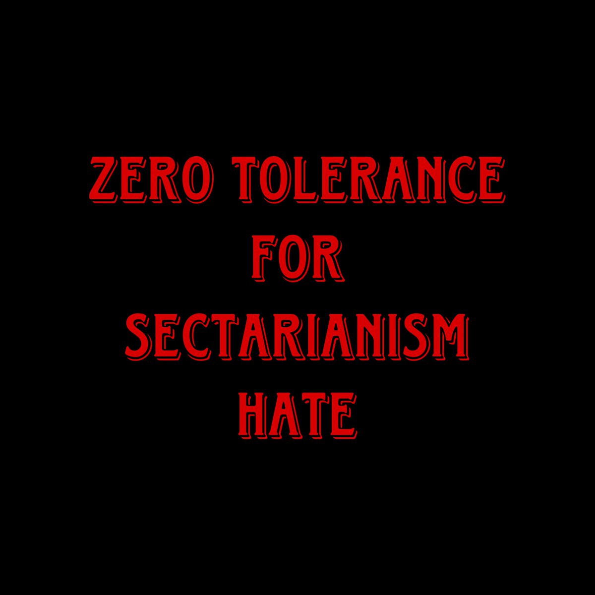 sbear101's tweet photo. #Sectarianism #Hate #ItNeedsToStop https://t.co/U1SlCB2Sos