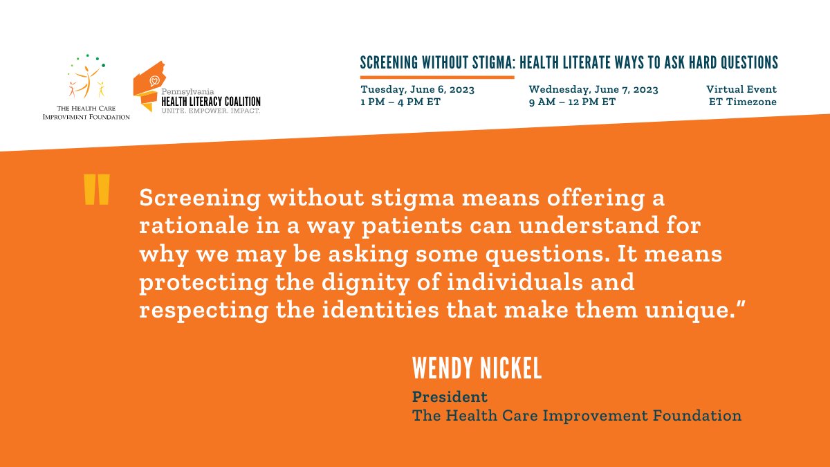 PA Health Literacy tweet media