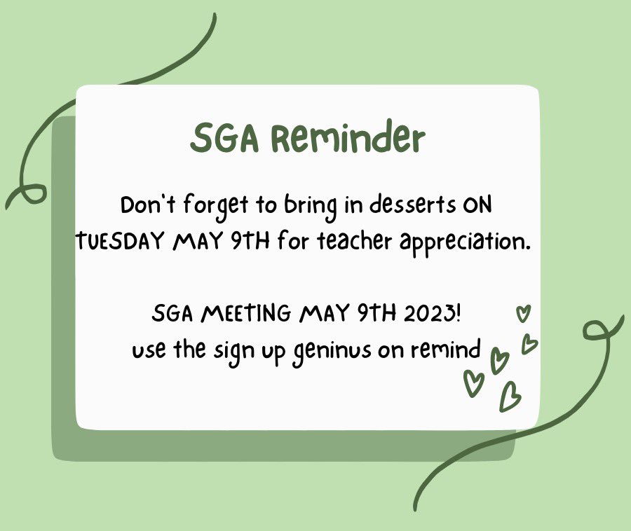 SGA check your remind!!