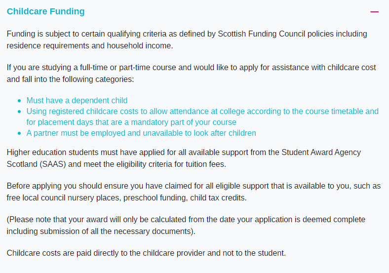 DAHeretoHelp's tweet image. Do you require help with childcare cost whilst you study? Did you know we can help you childcare cost? 👶
You can find more information here: bit.ly/3p3kgWy

If you have any question please contact our Help Points:
0300 123 1036
heretohelp@dundeeandangus.ac.uk