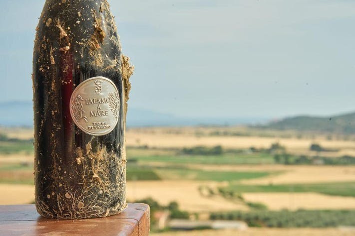 Petrus aged in space? Marco &amp; Jacopo thought it better to age their Chianti at the bottom of the sea after consulting Elon! See this great article in Forbes about Marco from Castello di Bossi, Terre Di Talamo and Renieri:

google.com/amp/s/www.forb…

#tuscany #chianticlassico