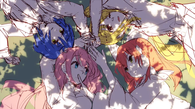 ぼざろの途中絵