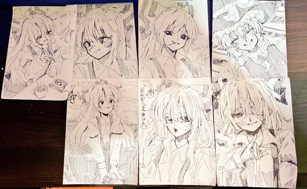 整理してたら前のボールペン一発描きが出てきてニコニコしてる