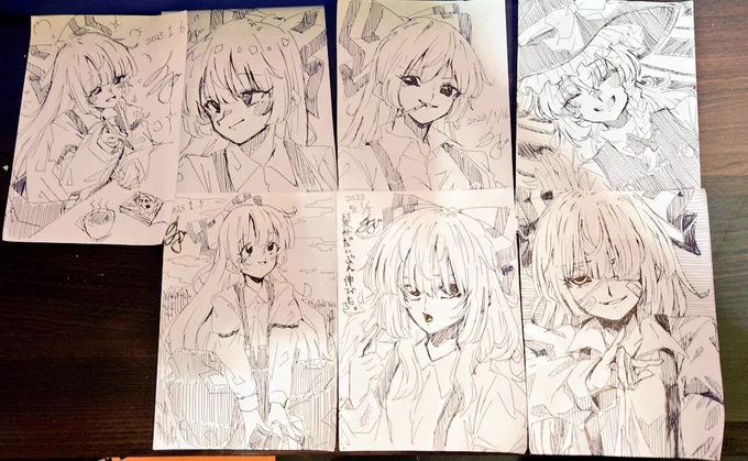 整理してたら前のボールペン一発描きが出てきてニコニコしてる