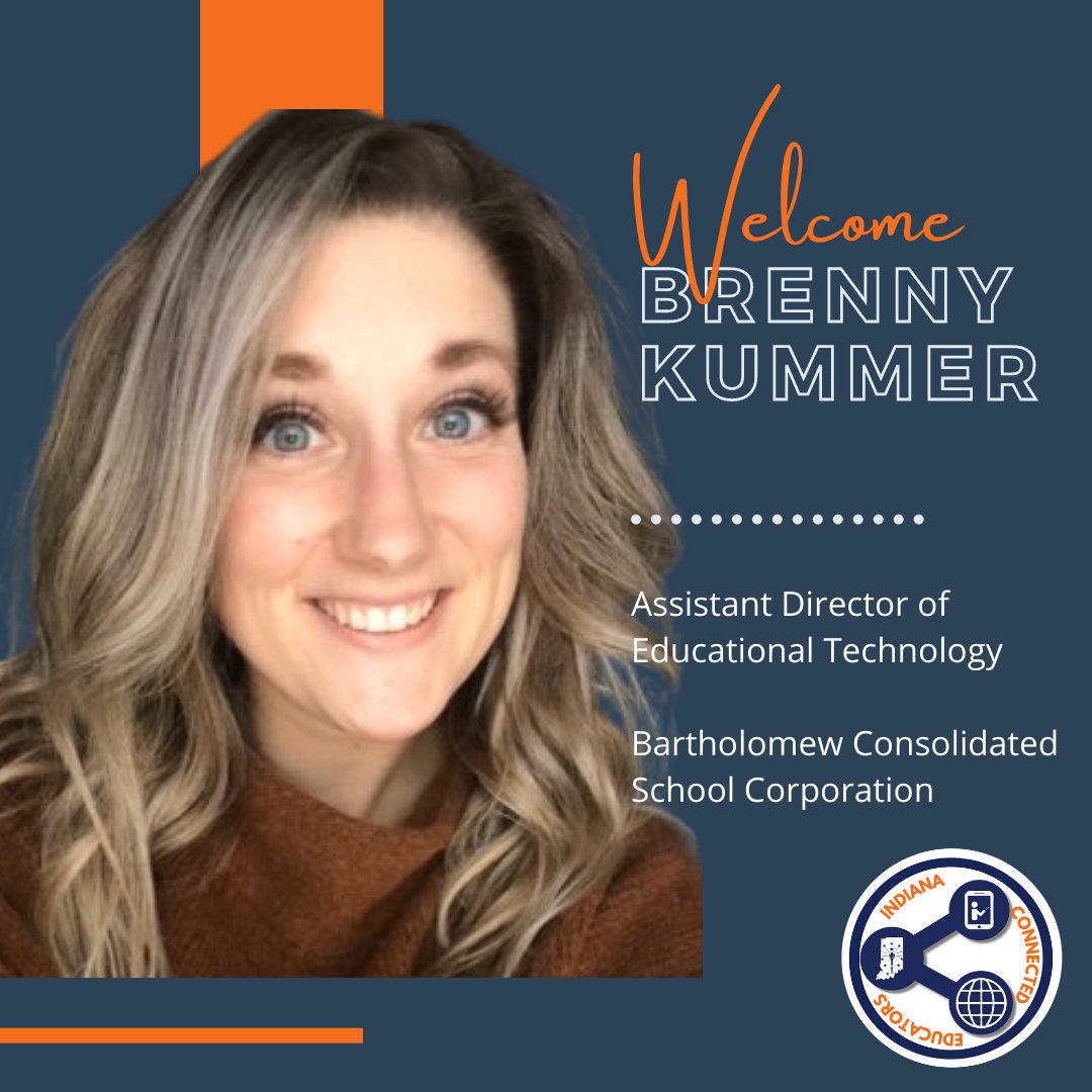 iceindiana's tweet image. Help us welcome @Brenny_Kummer to the Indiana Connected Educators Board! We are excited to bring Brenny's upbeat personality and UDL expertise to educators across the state of Indiana. 🤩👏