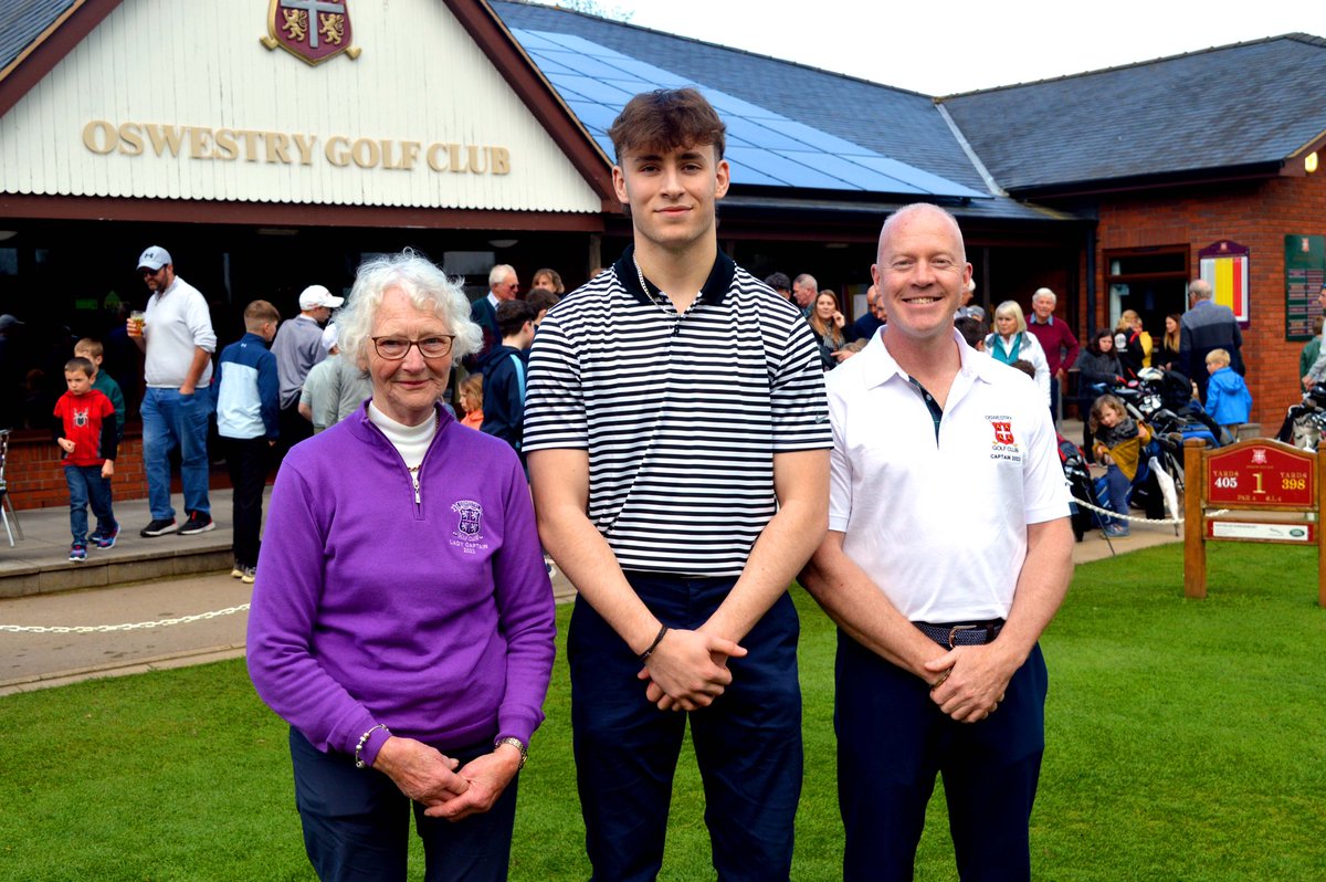 Ollie Drew drove in as Junior Captain on Friday meaning all 3 of our captains have now driven in to office.

To see images and to learn more on each of our captains head over to the latest news section of the website.

oswestrygolfclub.co.uk/latest_news_2/…