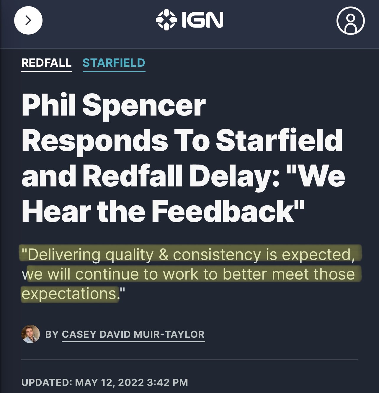 Fan debate sparks after Phil Spencer says Starfield is more