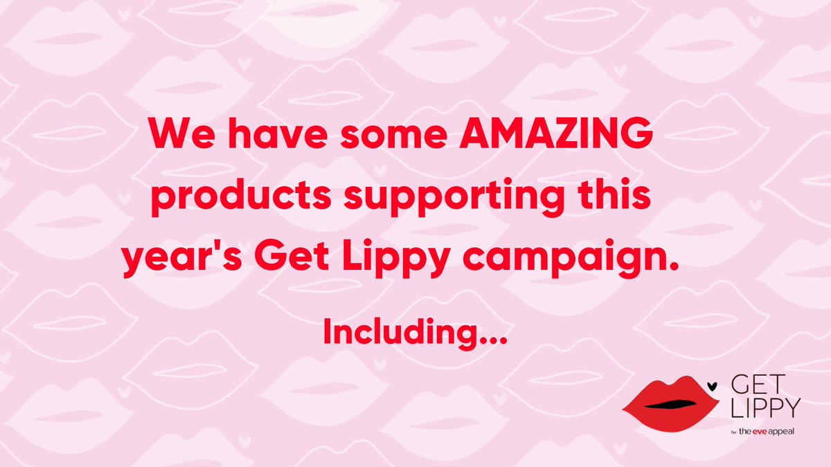 eveappeal's tweet photo. We have a host of fantastic brands #GettingLippy this year and giving 10% of sales from their supporting products through the month.
You can find all of the products and buy online, either direct or through lead partners @Tesco and @HarveyNichols: https://t.co/pPaDVfDtie https://t.co/X20jSvrSyp
